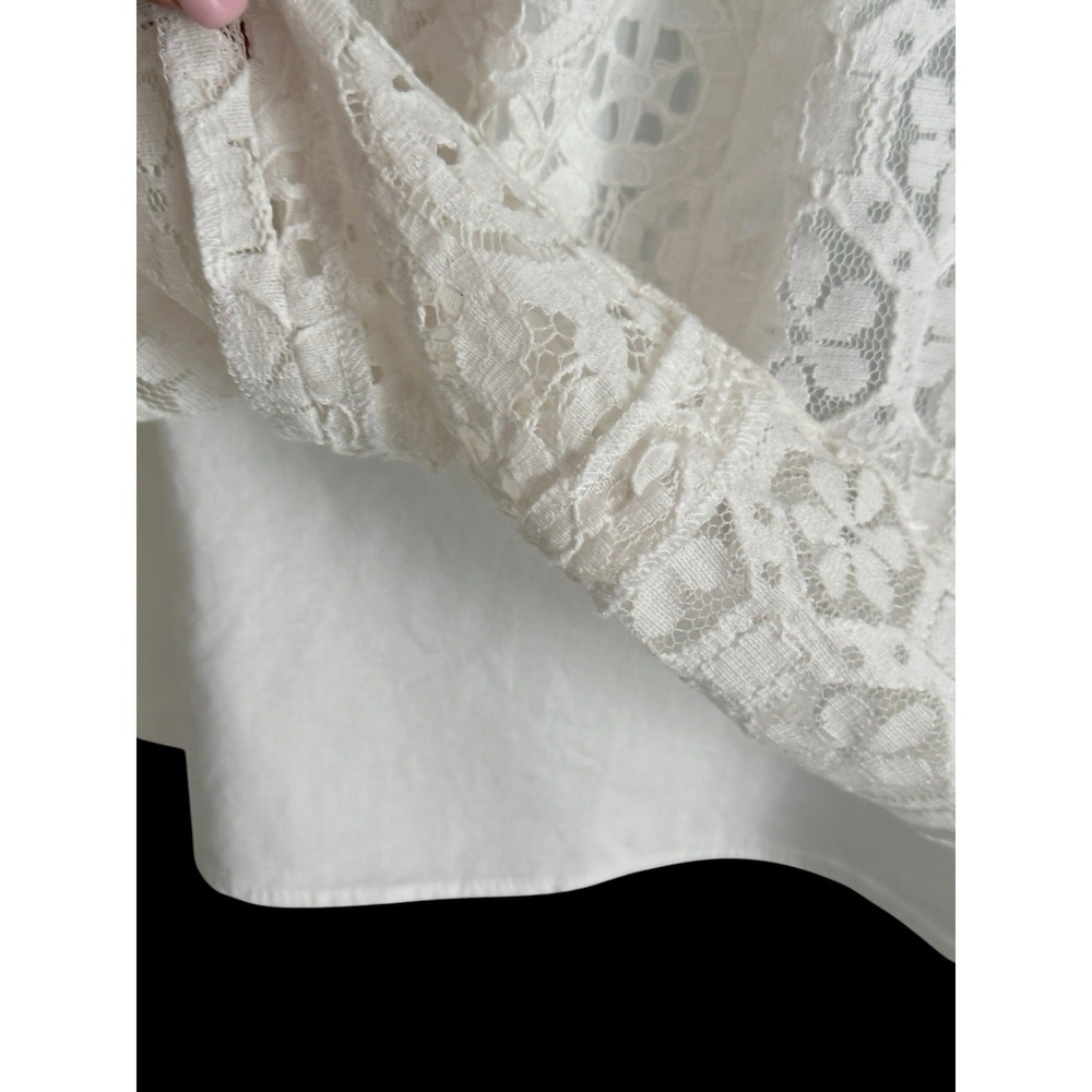 Lilly Pulitzer Dress L White Lace Strapless Bridal Shower Resort Fit & Flare - Picture 7 of 10